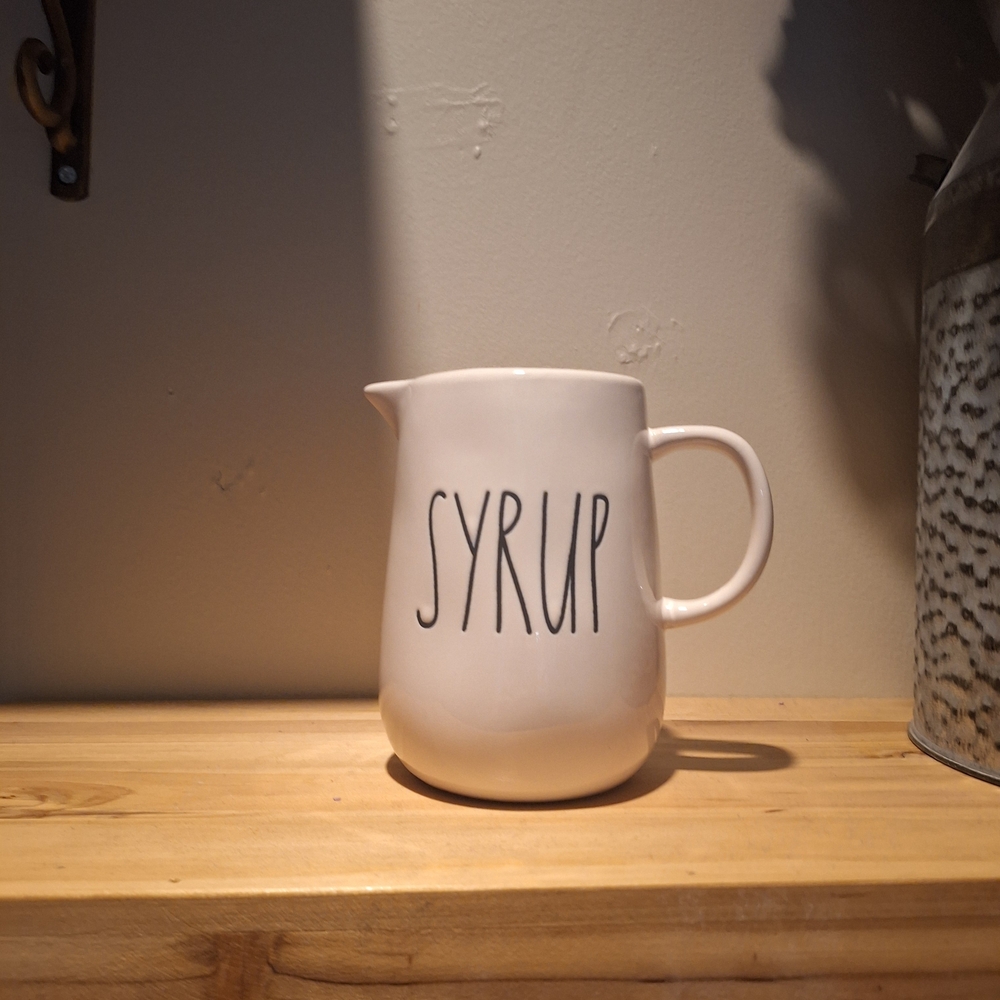 Rae Dunn White Ceramic Piece with Black Stamp